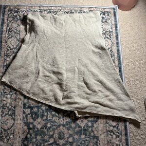 Free People Cream Asymmetrical Blouse